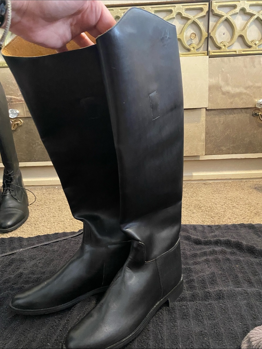 Women's Black Tall Riding Boots - Classic Equestrian Style
